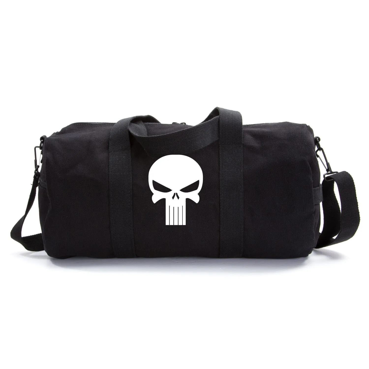 Canvas Shoulder Duffel Bag-Sports Duffle The Punisher Skull