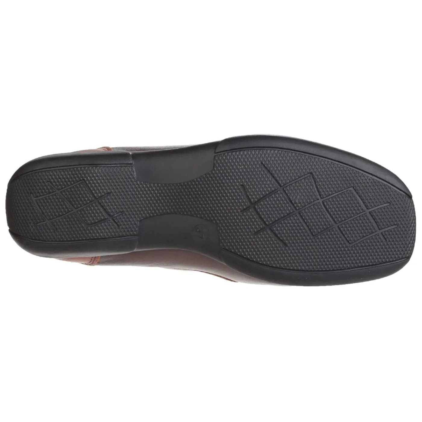 Cotswold Biddlestone Brown/Wine Ladies Leather Slip Ons
