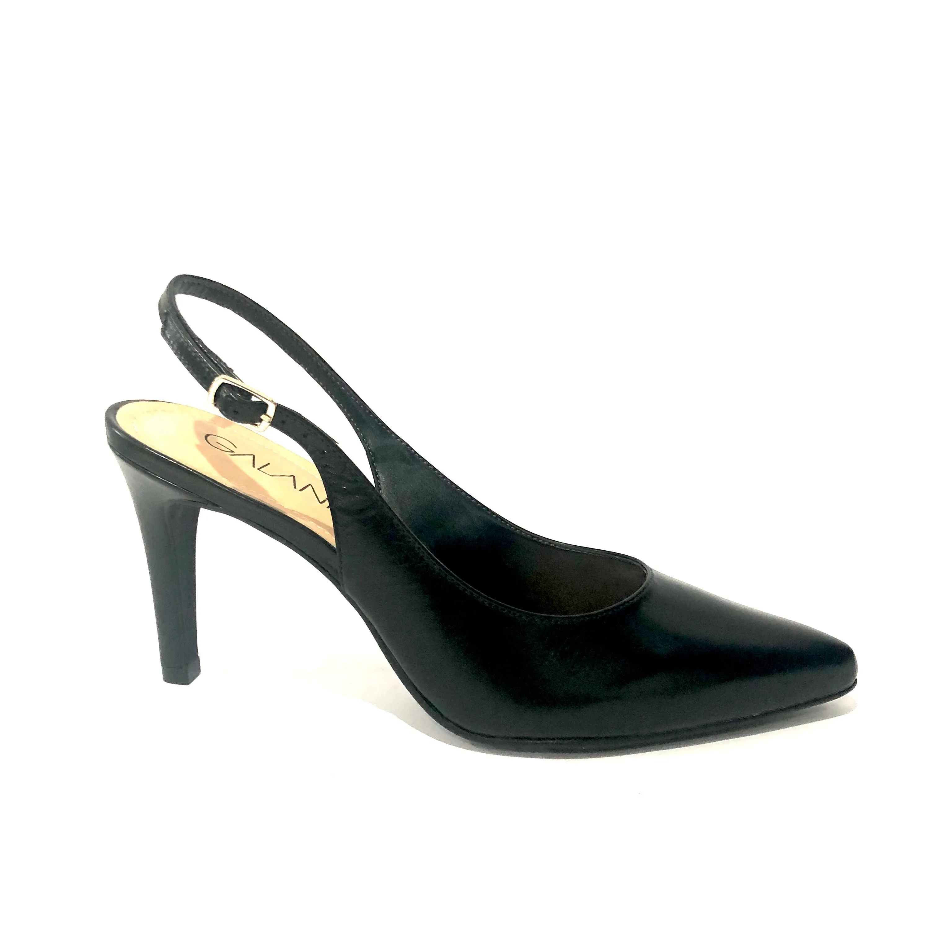 Galani - Drill Slingback Black