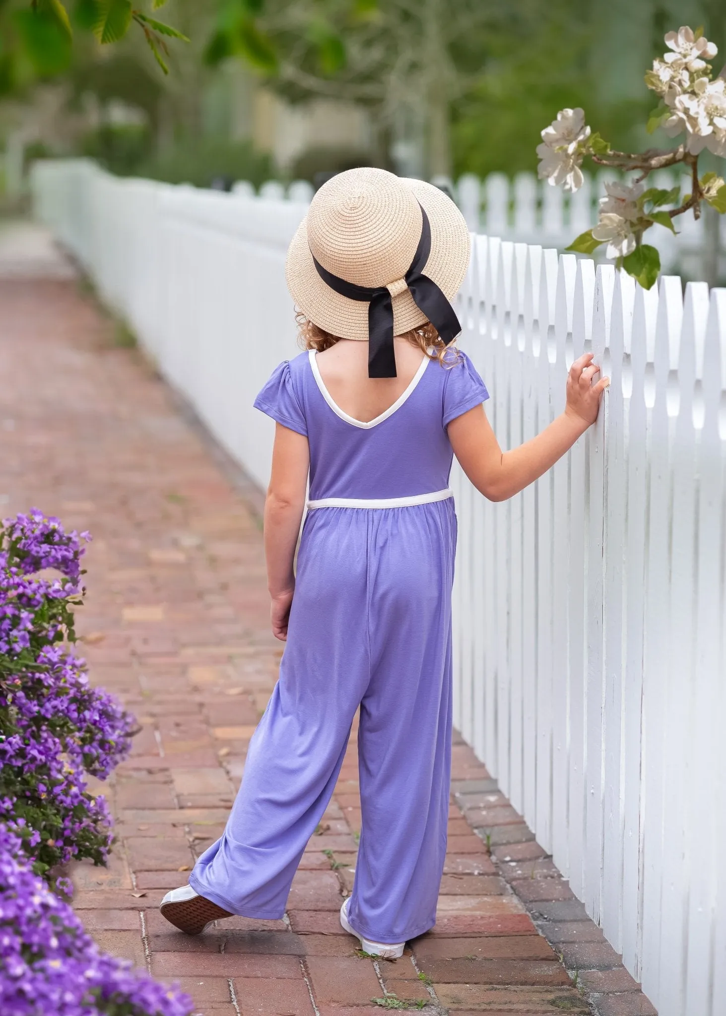 Lilac Purple Wide Leg Romper