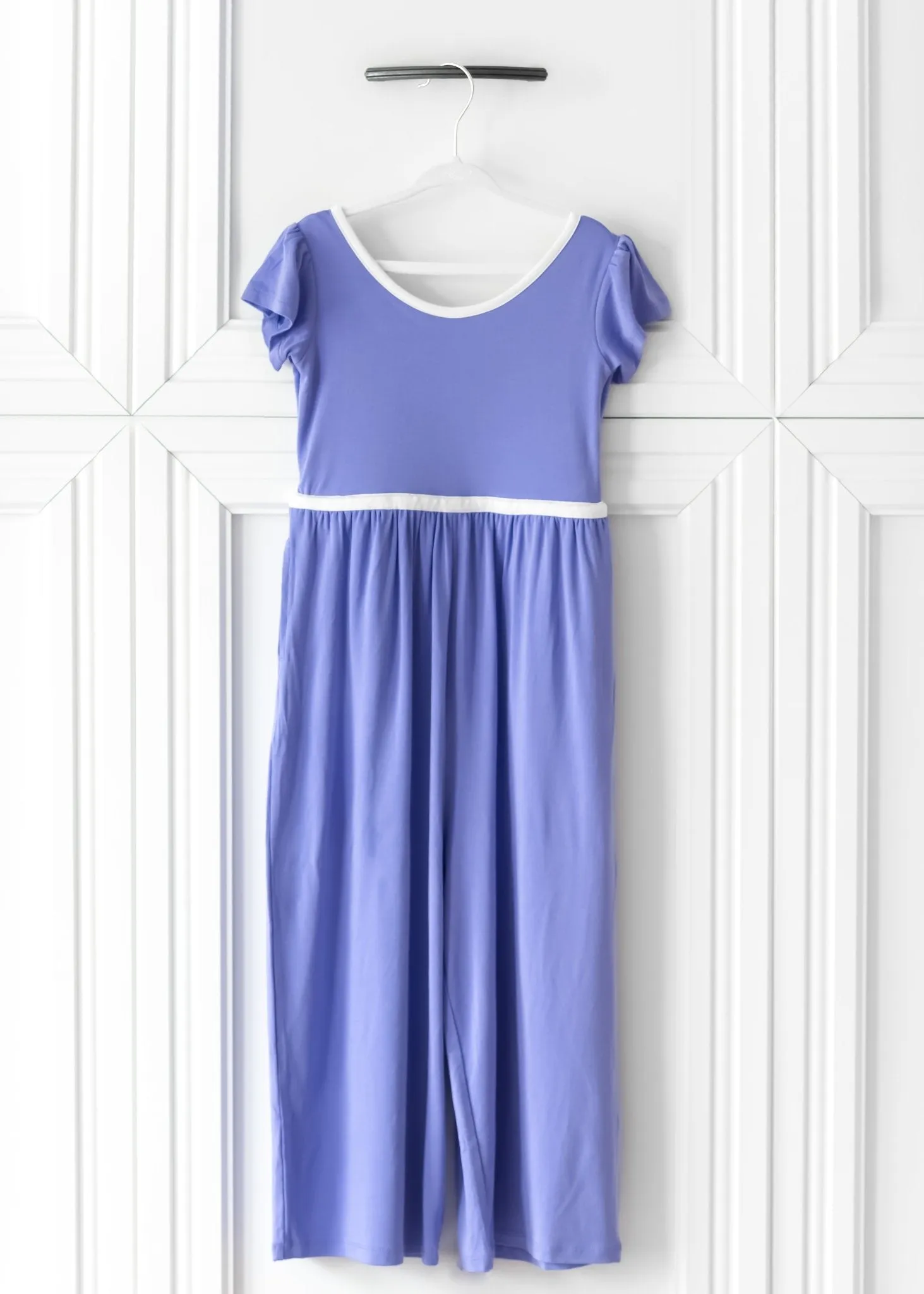 Lilac Purple Wide Leg Romper