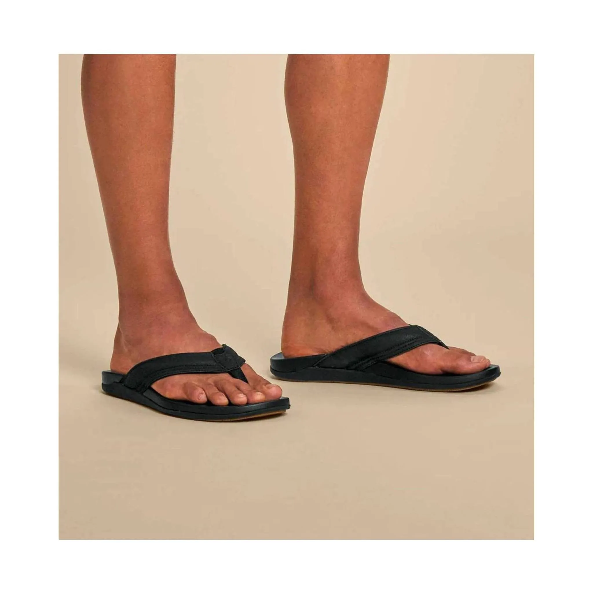 Olukai Men's Maha Flip Flop - Black