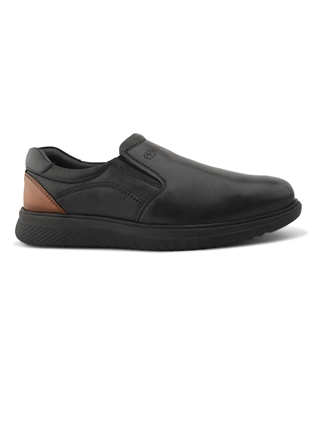 Pelle Albero Extralight Comfortable Black Leather Shoes