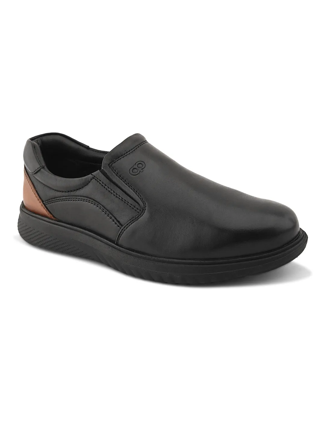 Pelle Albero Extralight Comfortable Black Leather Shoes