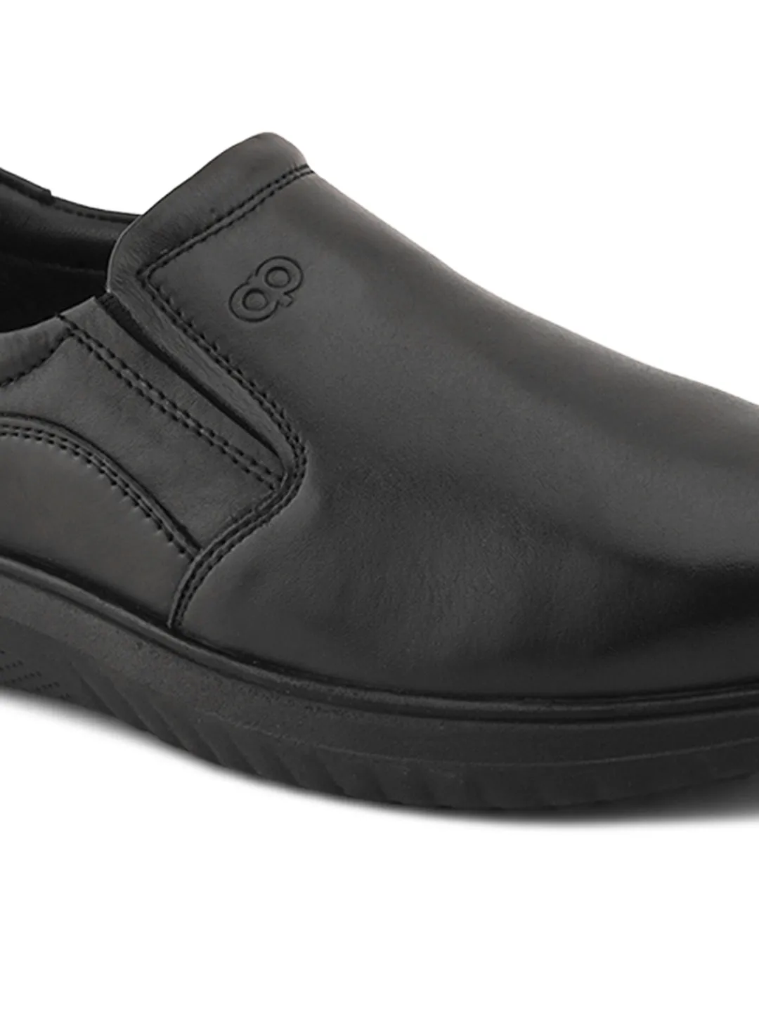 Pelle Albero Extralight Comfortable Black Leather Shoes