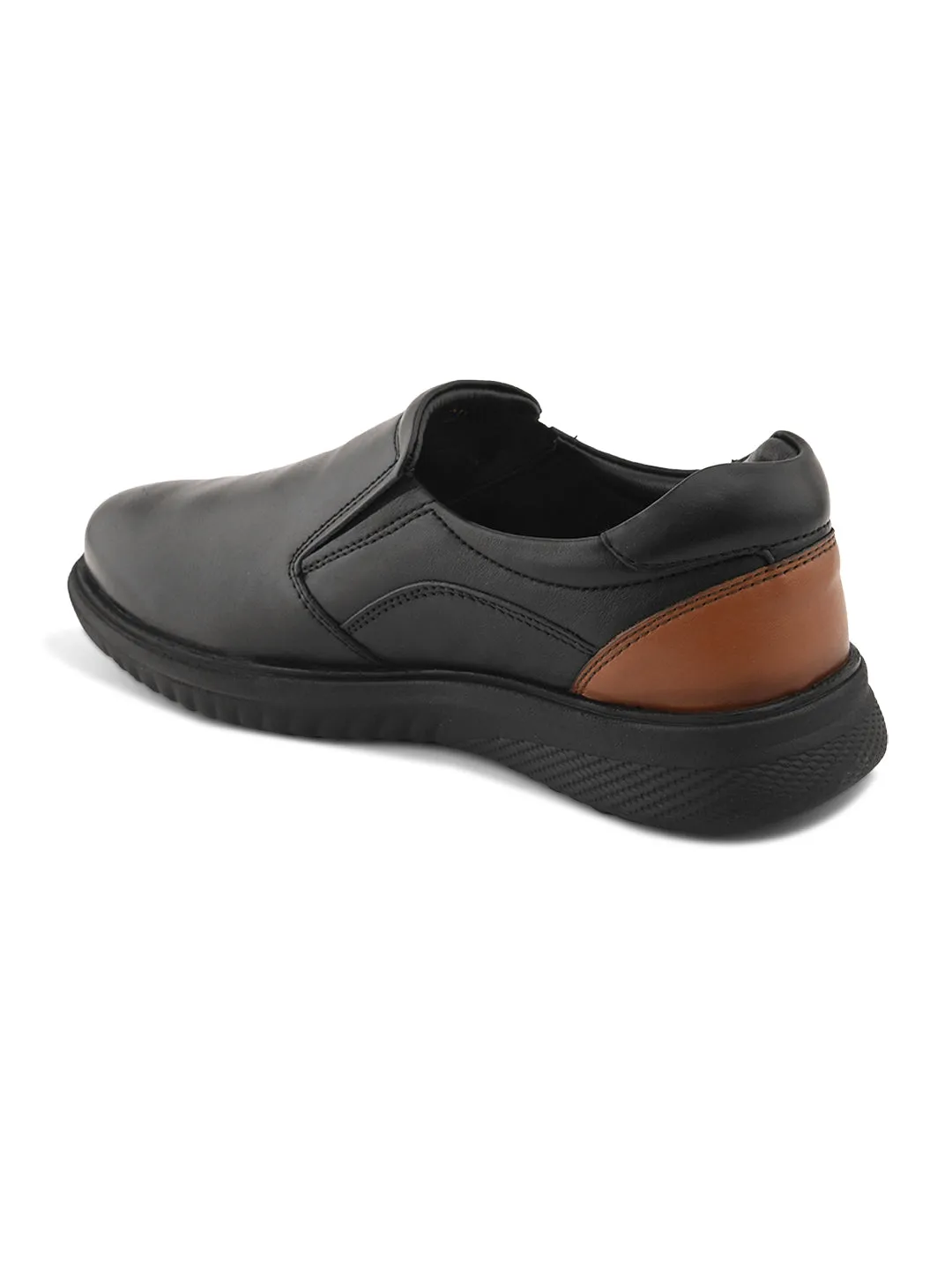 Pelle Albero Extralight Comfortable Black Leather Shoes
