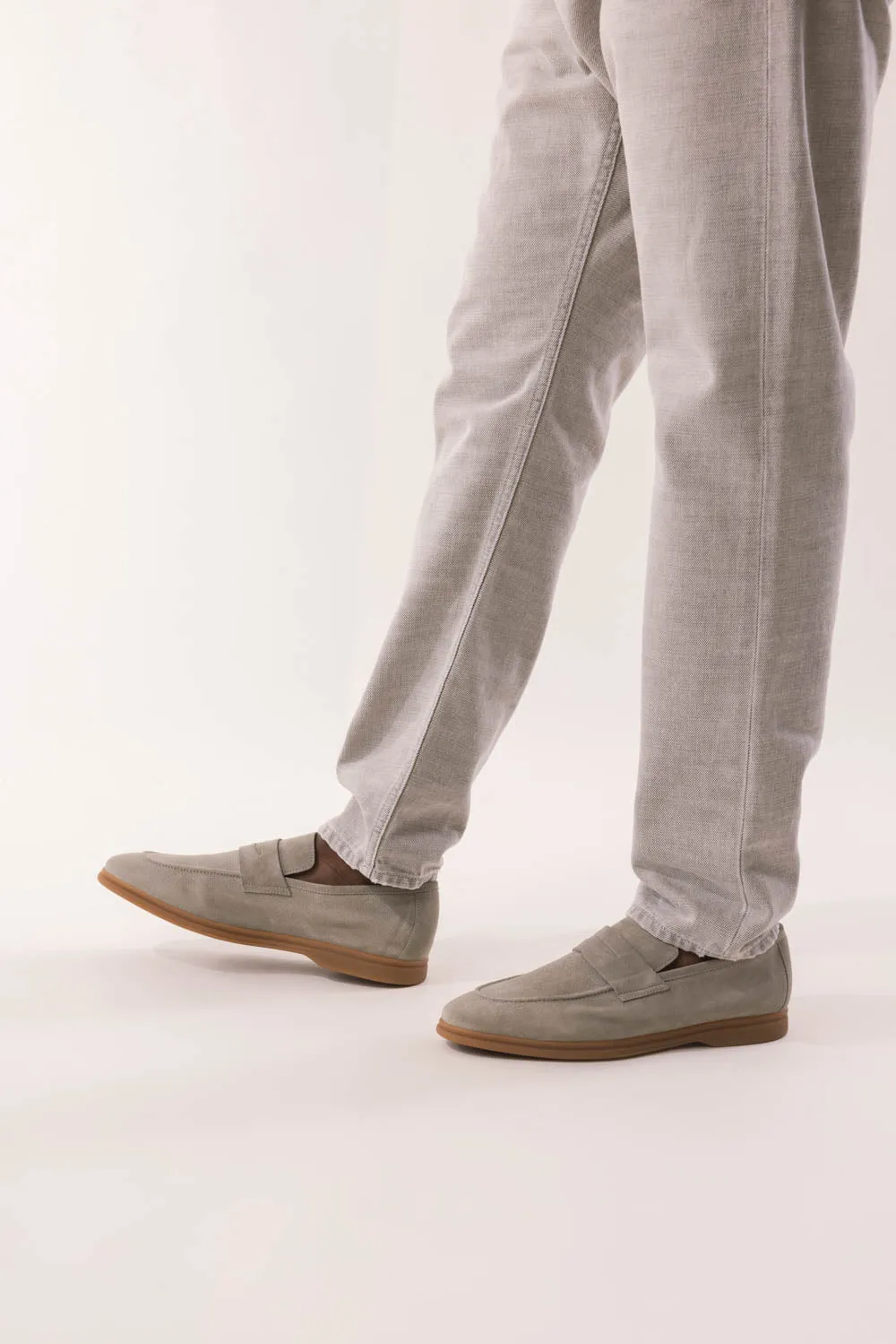 Suede Loafer - Military