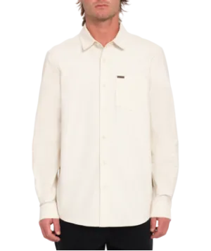 Volcom Mens Dirty White Veeco Oxford LS Shirt